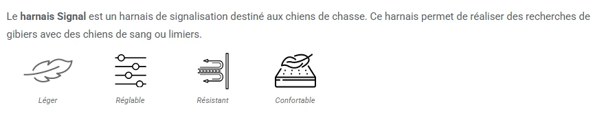 Harnais Signal Canihunt