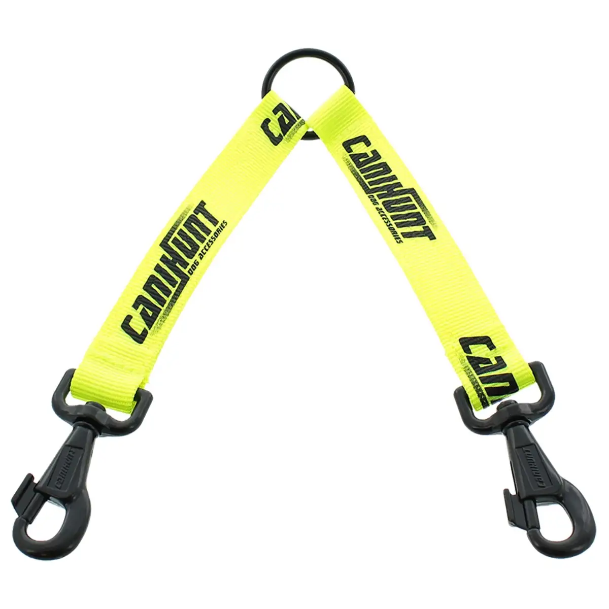 Accouples pour chien HUNTER double jaune 25 cm