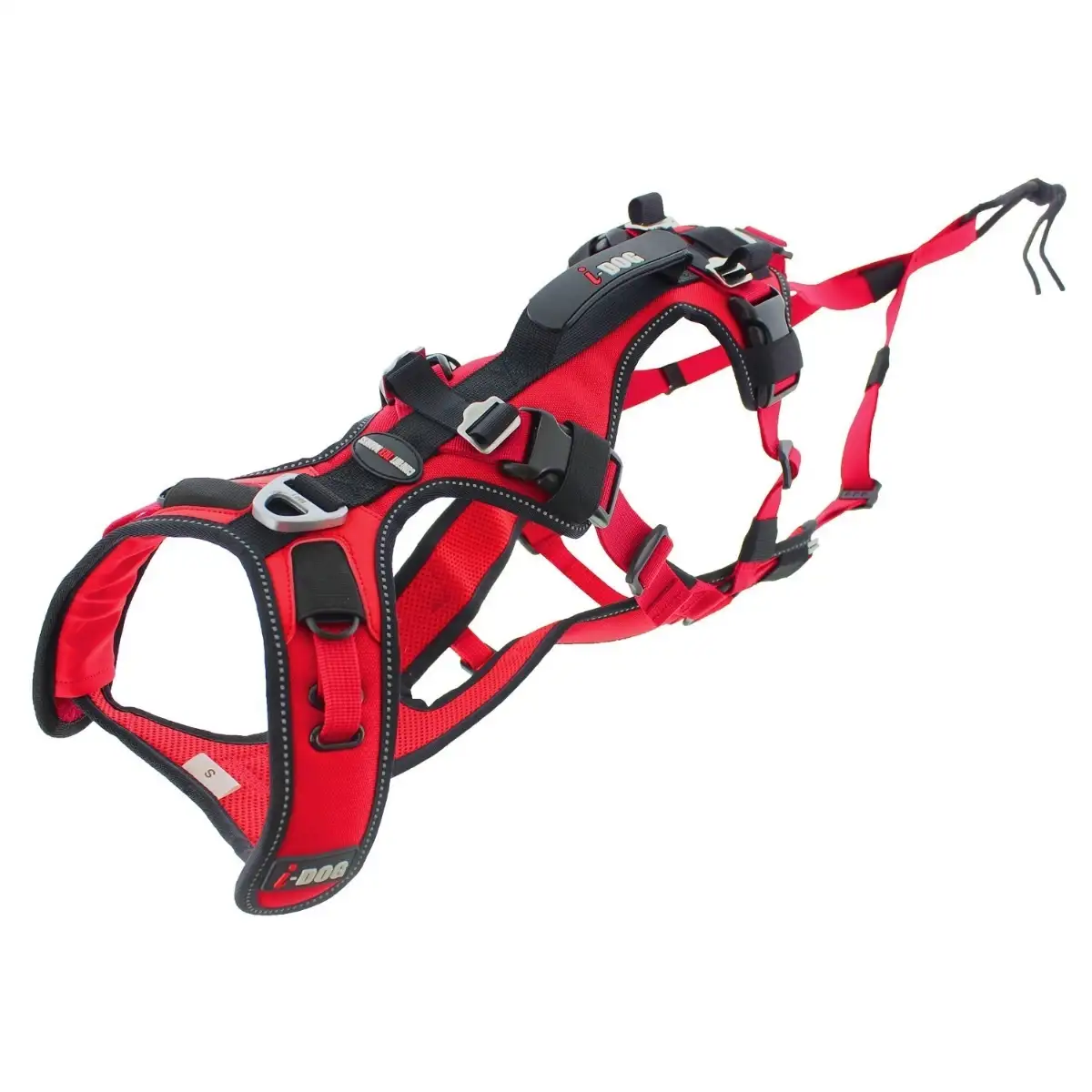 Harnais chien CONFORT TREK canitrail, randonnée et loisirs outdoor, rouge