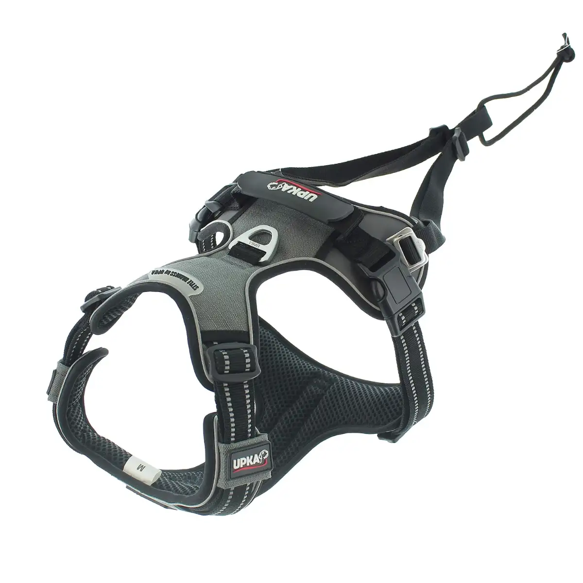 Harnais chien STYE UPKA cani-marche, anti-traction, balade, gris